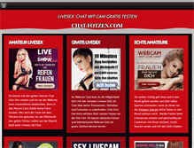 Tablet Screenshot of chat-fotzen.com